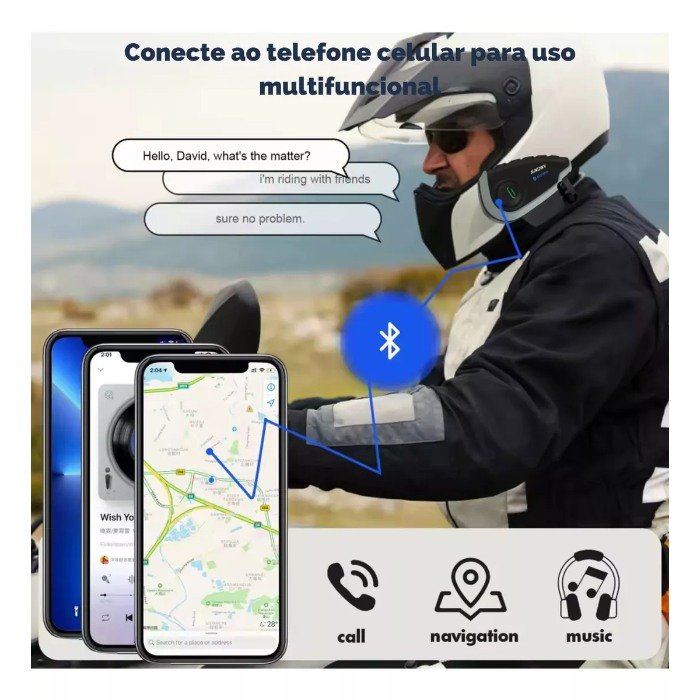 Home 74 D NQ NP 2X 610551 MLB81482224556 012025 F kit 2 v8 bt s2 moto intercomunicador motocicleta capacete